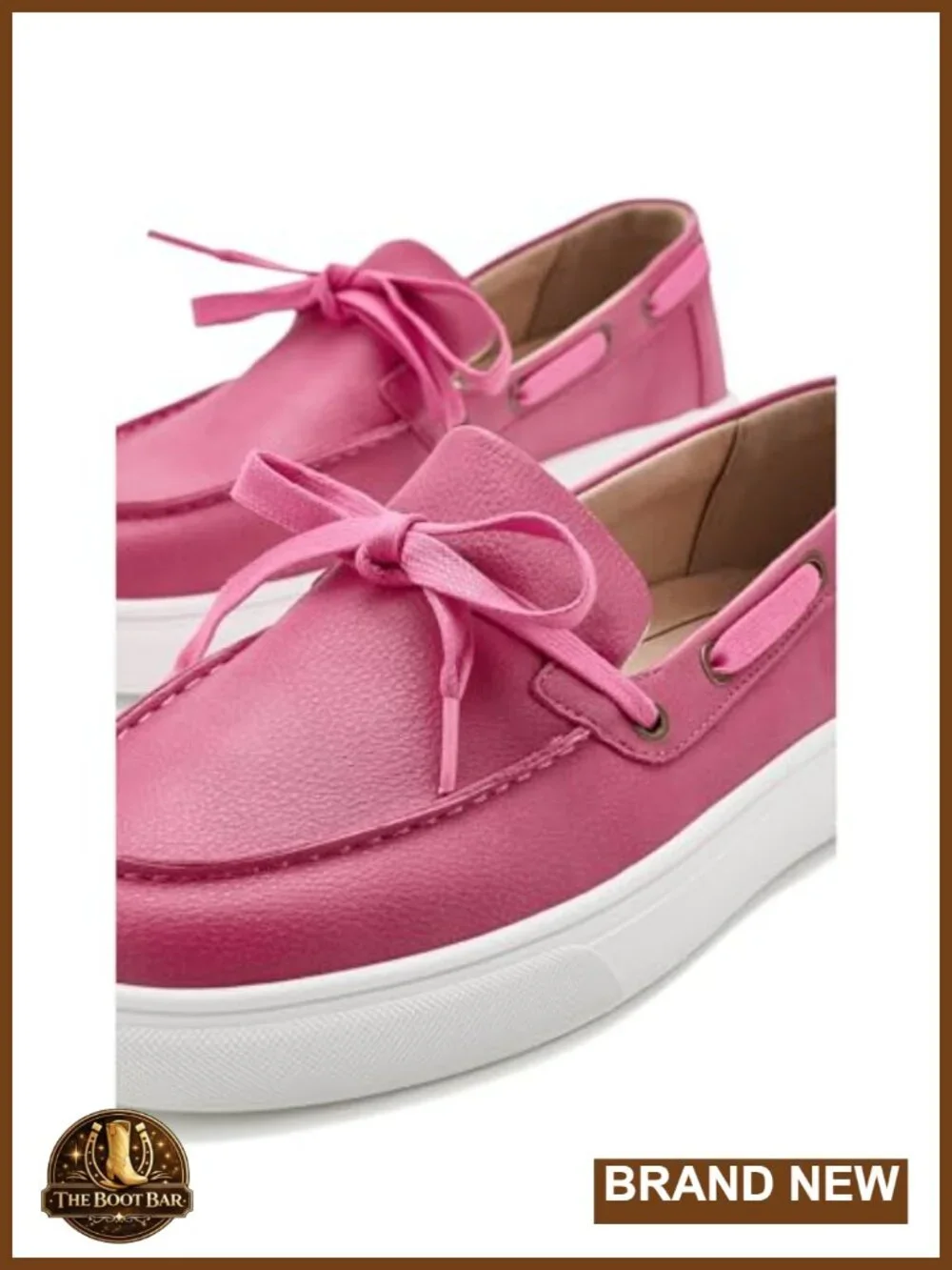 Boat Shoes - Slip-On Platform Loafers, Round Toe, Cushioned